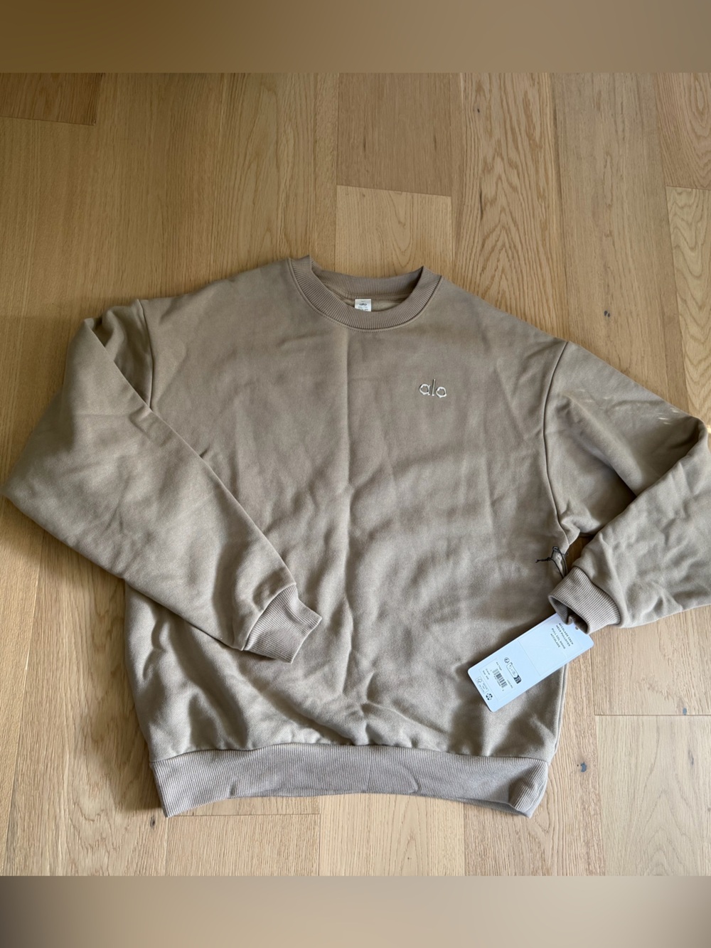 Alo XXS Accolade Crew Pullover Gravel